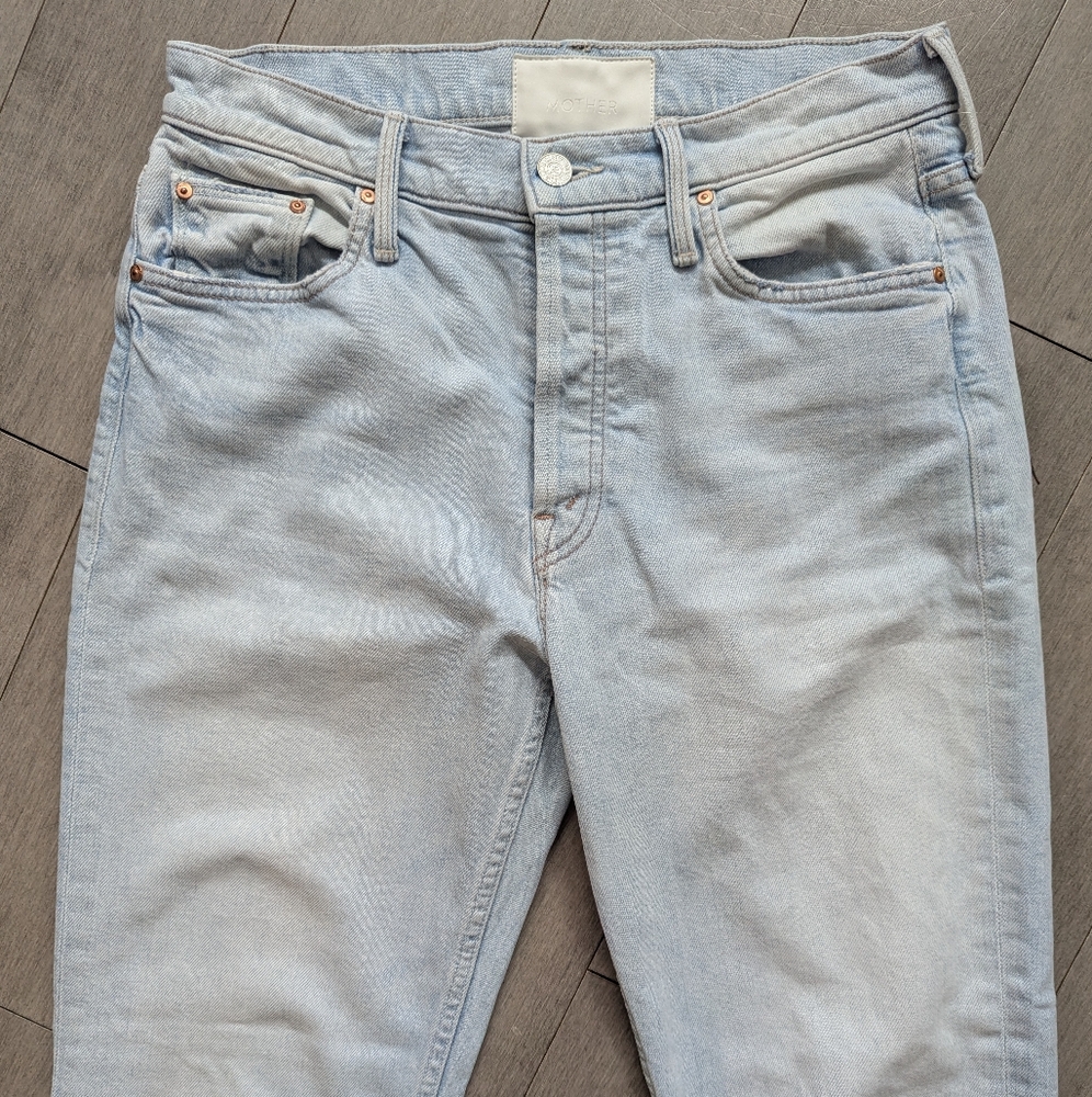 Mother Superior The Tomcat Hella Hot Blue Light Wash Jeans Size 28 - Picture 3 of 15